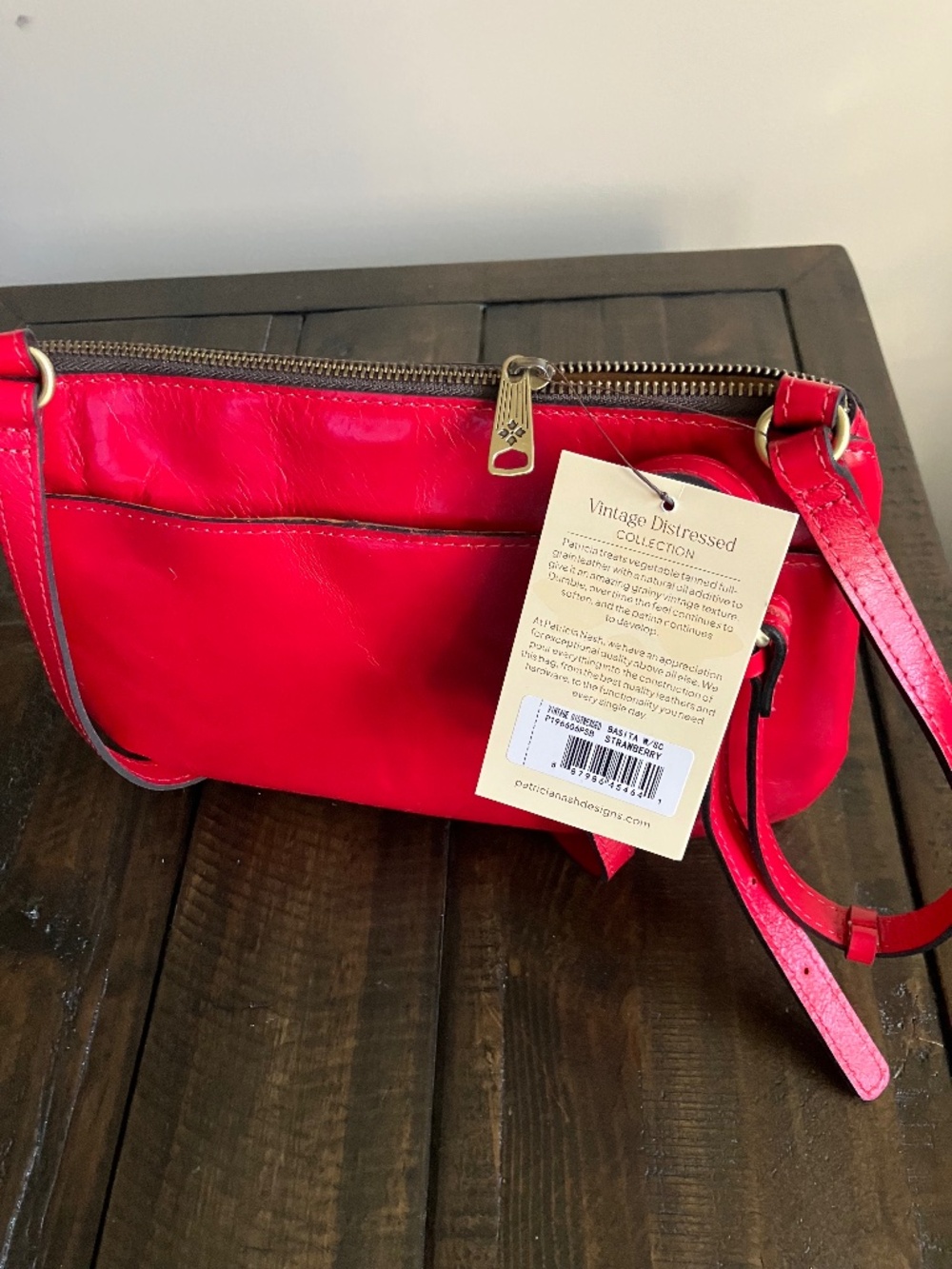 NWT - Patricia Nash - Basita Leather Shoulder Bag